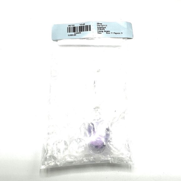 Georg Jensen Vivianna Silver Amethyst & Diamond Pendant—Torun Bülow-Hübe — NWT - Picture 10 of 12